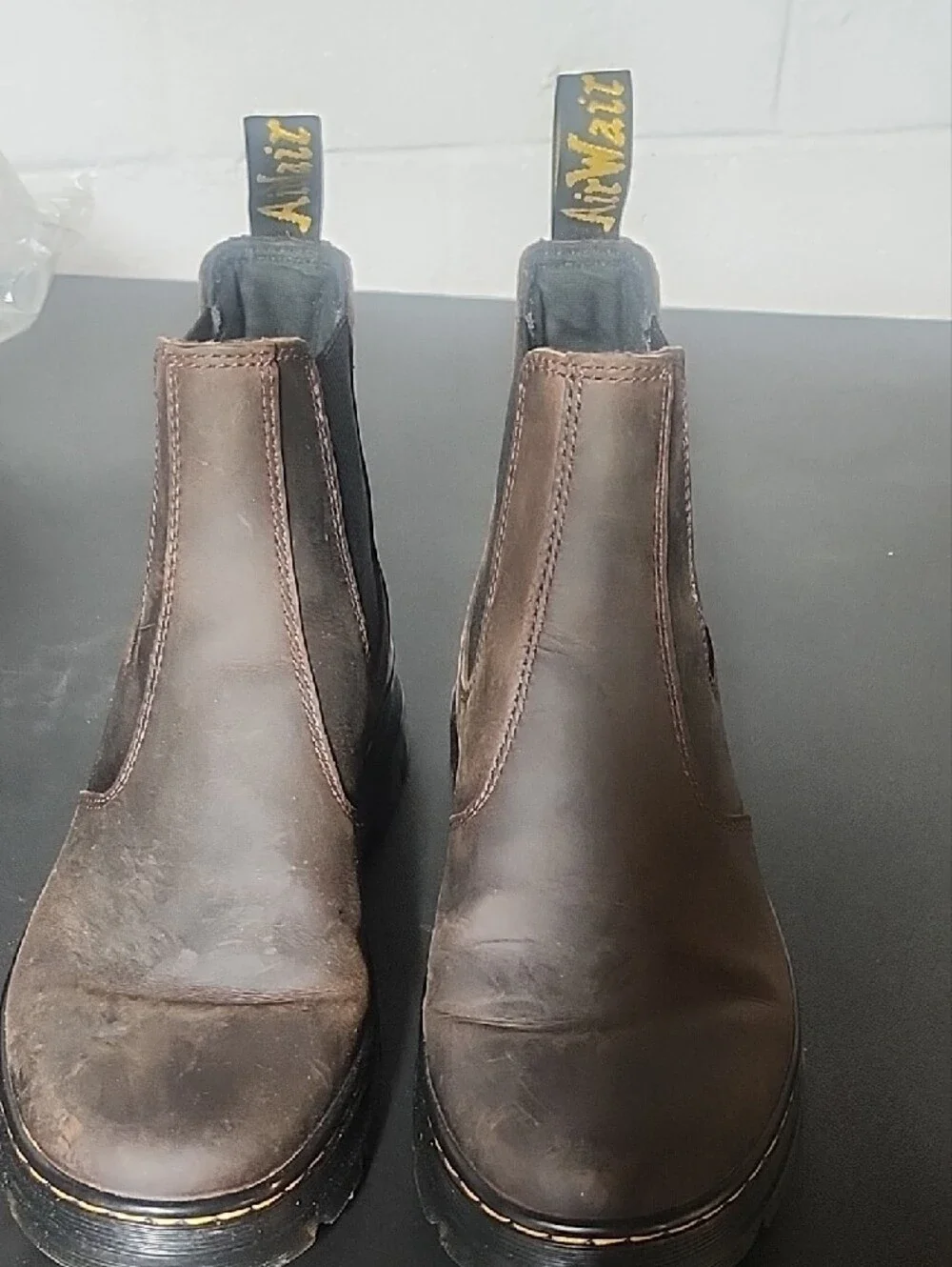 Dr. Martens Men's Brown Chelsea Work Boots